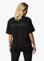 Gym King Established Boyfriend Tee Black Women Clothing J2PFB417 - Image 5