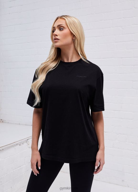 gym_king_established_boyfriend_tee_black_women_clothing_j2pfb417.jpg Gym King Established Boyfriend Tee Black Women Clothing J2PFB417 - Image 1