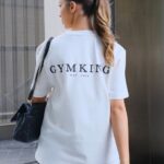 Gym King Established Boyfriend Tee Cream Women Clothing J2PFB411
