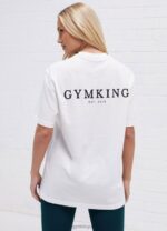 Gym King Established Boyfriend Tee Cream Women Clothing J2PFB411 - Image 3