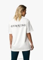 Gym King Established Boyfriend Tee Cream Women Clothing J2PFB411 - Image 6