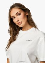 Gym King Established Boyfriend Tee Cream Women Clothing J2PFB411 - Image 9