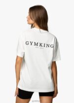 Gym King Established Boyfriend Tee Cream Women Clothing J2PFB411 - Image 10