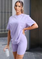 Gym King Established Boyfriend Tee Lilac Women Clothing J2PFB364 - Image 2