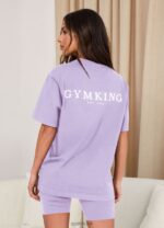 Gym King Established Boyfriend Tee Lilac Women Clothing J2PFB364 - Image 3