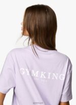 Gym King Established Boyfriend Tee Lilac Women Clothing J2PFB364 - Image 8