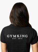 Gym King Established Cap Sleeve Tee Black/White Women Clothing J2PFB368 - Image 11