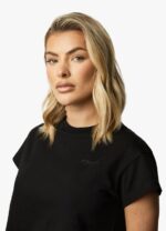 Gym King Established Cap Sleeve Tee Black Women Clothing J2PFB421 - Image 5