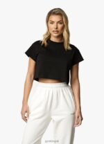 Gym King Established Cap Sleeve Tee Black Women Clothing J2PFB421 - Image 6