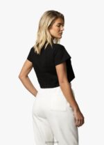 Gym King Established Cap Sleeve Tee Black Women Clothing J2PFB421 - Image 7