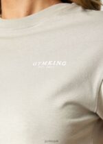 Gym King Established Cap Sleeve Tee Dusky Sage Women Clothing J2PFB361 - Image 11