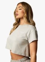 Gym King Established Cap Sleeve Tee Dusky Sage Women Clothing J2PFB361 - Image 10