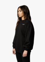 Gym King Established Crew Black/White Women Clothing J2PFB367 - Image 3