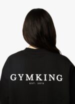 Gym King Established Crew Black/White Women Clothing J2PFB367 - Image 10