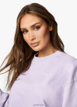 Gym King Established Crew Lilac Women Clothing J2PFB366 - Image 3