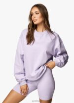 Gym King Established Crew Lilac Women Clothing J2PFB366 - Image 8