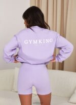 Gym King Established Cycle Short Lilac Women Clothing J2PFB365 - Image 7