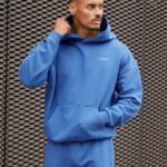 Gym King Established Hood Cobalt Blue Men Clothing J2PFB219