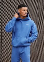 Gym King Established Hood Cobalt Blue Men Clothing J2PFB219