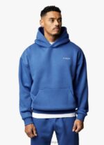 Gym King Established Hood Cobalt Blue Men Clothing J2PFB219 - Image 9