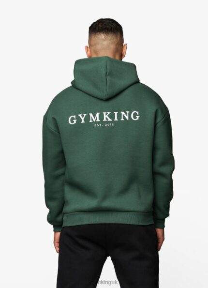 Gym King Established Hood Racing Green Men Clothing J2PFB223
