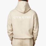 Gym King Established Hood Sandstone Men Clothing J2PFB221