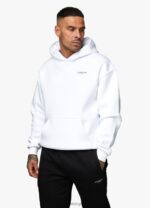 Gym King Established Hood White Men Clothing J2PFB222 - Image 2