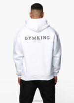 Gym King Established Hood White Men Clothing J2PFB222
