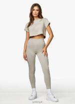 Gym King Established Jersey Legging Dusky Sage Women Clothing J2PFB319 - Image 3