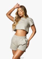Gym King Established Jersey Short Dusky Sage Women Clothing J2PFB363 - Image 7