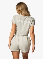 Gym King Established Jersey Short Dusky Sage Women Clothing J2PFB363 - Image 8