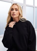 Gym King Established Relaxed Fit Hood Black Women Clothing J2PFB616 - Image 2