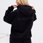 Gym King Established Relaxed Fit Hood Black Women Clothing J2PFB616