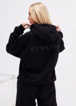 Gym King Established Relaxed Fit Hood Black Women Clothing J2PFB616