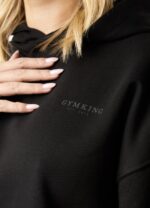 Gym King Established Relaxed Fit Hood Black Women Clothing J2PFB616 - Image 3