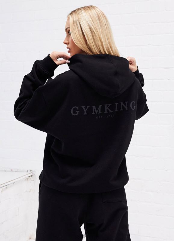 gym_king_established_relaxed_fit_hood_black_women_clothing_j2pfb616.jpg Gym King Established Relaxed Fit Hood Black Women Clothing J2PFB616 - Image 1