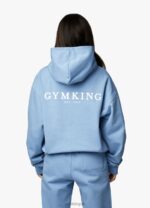 Gym King Established Relaxed Fit Hood Coastal Blue Women Clothing J2PFB613 - Image 11