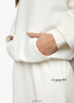 Gym King Established Relaxed Fit Hood Cream Women Clothing J2PFB617 - Image 3