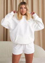 Gym King Established Relaxed Fit Hood Cream Women Clothing J2PFB617 - Image 5
