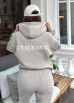 Gym King Established Relaxed Fit Hood Dusky Sage Women Clothing J2PFB362 - Image 2