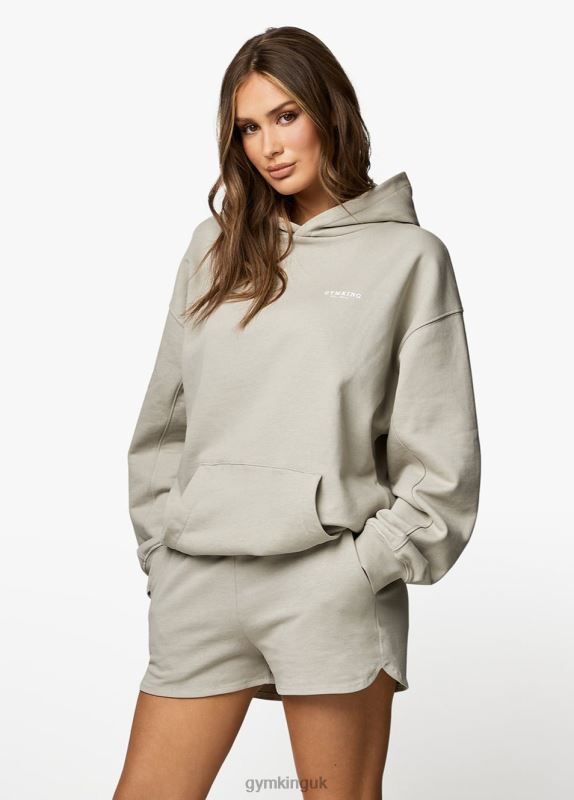 Gym King Established Relaxed Fit Hood Dusky Sage Women Clothing J2PFB362 - Image 5