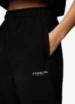 Gym King Established Relaxed Jogger Black/White Women Clothing J2PFB598 - Image 7