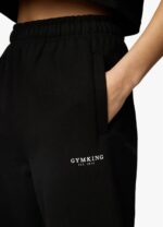 Gym King Established Relaxed Tracksuit Black/White Women Clothing J2PFB572 - Image 7