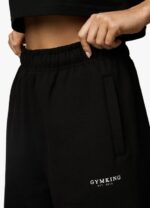 Gym King Established Relaxed Tracksuit Black/White Women Clothing J2PFB572 - Image 9