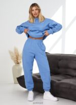 Gym King Established Relaxed Tracksuit Coastal Blue Women Clothing J2PFB571