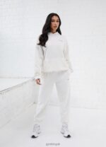 Gym King Established Relaxed Tracksuit Cream Women Clothing J2PFB569 - Image 12