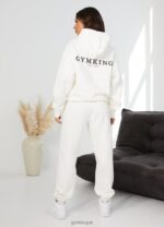 Gym King Established Relaxed Tracksuit Cream Women Clothing J2PFB569
