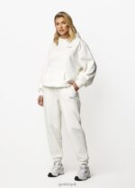 Gym King Established Relaxed Tracksuit Cream Women Clothing J2PFB569 - Image 20