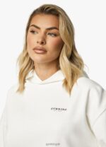 Gym King Established Relaxed Tracksuit Cream Women Clothing J2PFB569 - Image 5