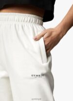 Gym King Established Relaxed Tracksuit Cream Women Clothing J2PFB569 - Image 7